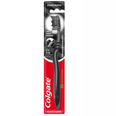 Cepillo Colgate Zig Zag Suave Carbón