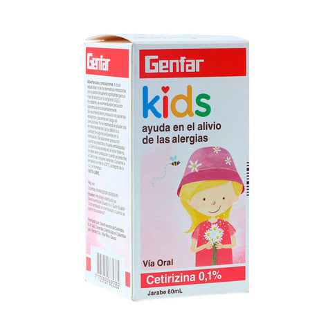 Cetirizina Jarabe 0.1% Kids 60 Ml Gf