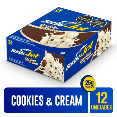 Chocolatina Jet Burbujet Blanca 50 Gr 12 Unds