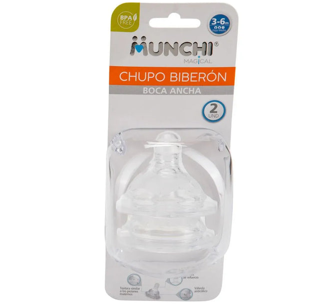 Chupo Munchi Boca Ancha 2 Und
