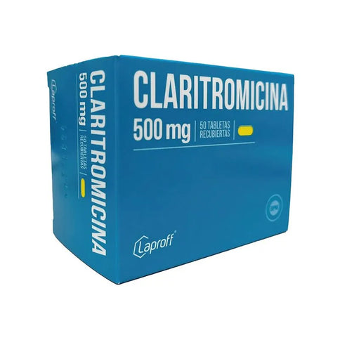 Claritromicina 500 Mg 50 Tbs