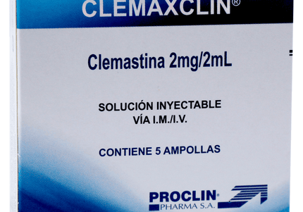 Clemaxclin 2Mg/2Ml Sollución Inyectable 5 Ampollas