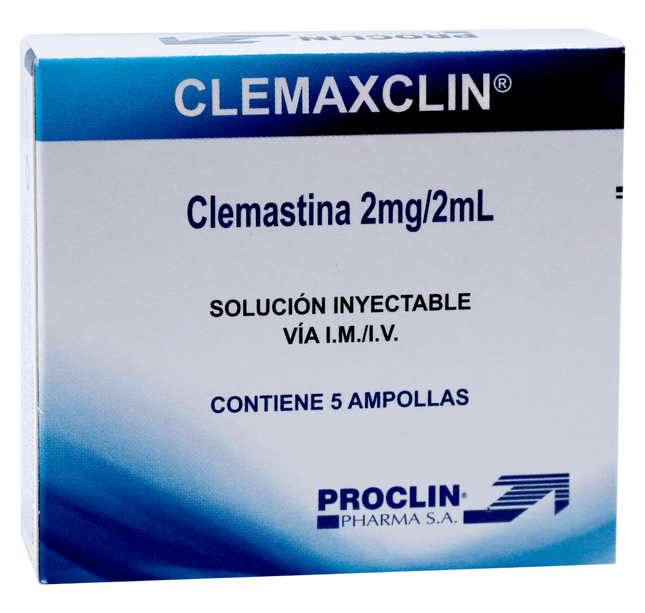 Clemaxclin 2Mg/2Ml Sollución Inyectable 5 Ampollas