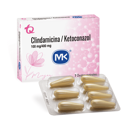 Clindam 100Mg Ketocon 400 Mg 7 Ovulos Mk