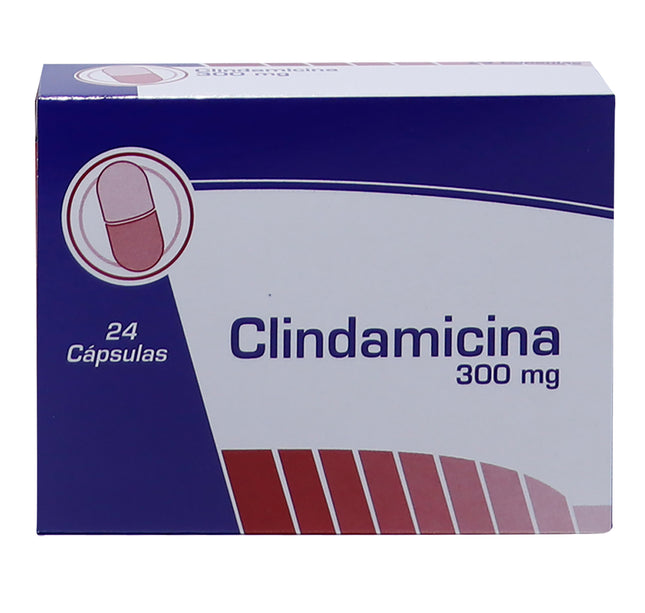 Clindamicina 300 Mg 24 Capsulas Coa