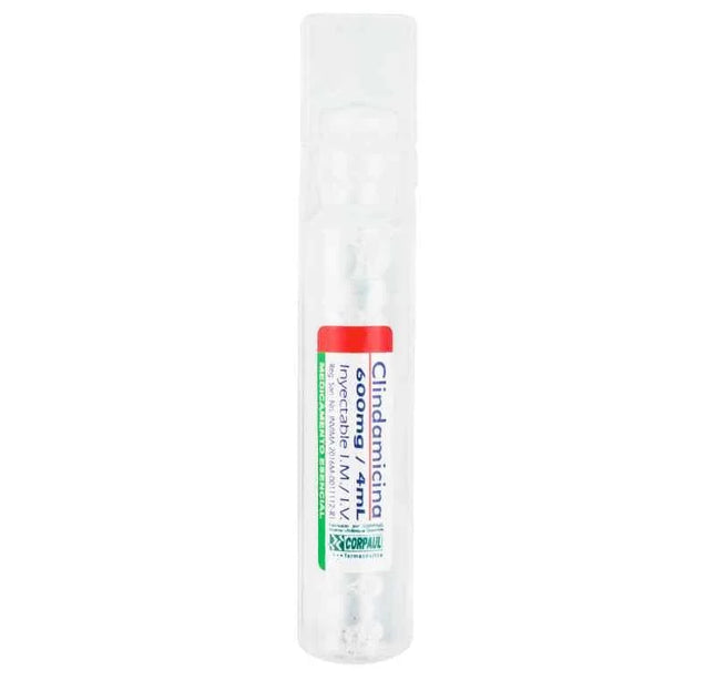 Clindamicina 600 Mg 4 Ml Ampolletas Corpaul