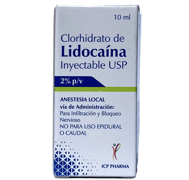 Lidocaina Inyectable Usp 2% 10Ml