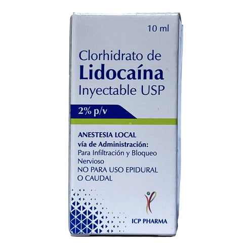 Lidocaina Inyectable Usp 2% 10Ml