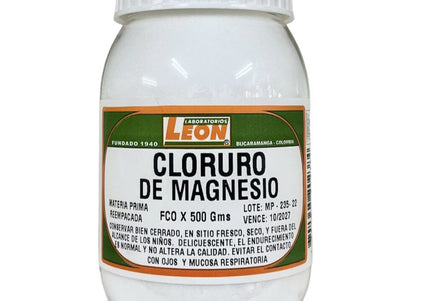 Cloruro De Magnesio 500 Gr Leon