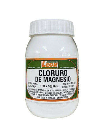Cloruro De Magnesio 500 Gr Leon