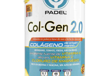 Colágeno Hidrolizado COL-GEN 2.0 Vainilla 400g Sin Gluten