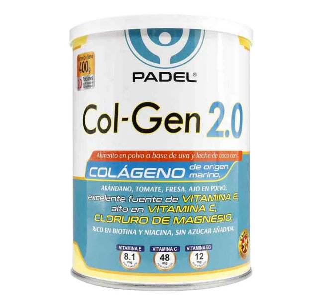 Colágeno Hidrolizado COL-GEN 2.0 Vainilla 400g Sin Gluten