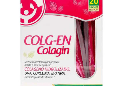 Colágeno Hidrolizado Colg-en Colagin 20 Sobres 20 Ml