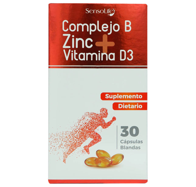 Complejo B +Zinc+Vitam.D3 30 Caps.