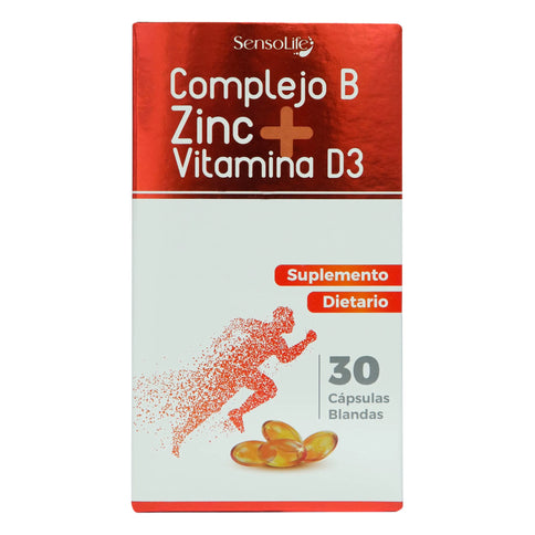 Complejo B +Zinc+Vitam.D3 30 Caps.