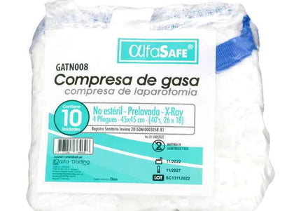 Compresa Alfa 45X45 No Esteril 10 Und