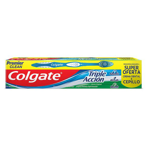 Crema Colgate Triple Acción 50 Gr+Cepillo Premier Cl