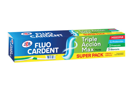Crema Dental Fluocar Triple Acción Max 50Ml+ Cepillo
