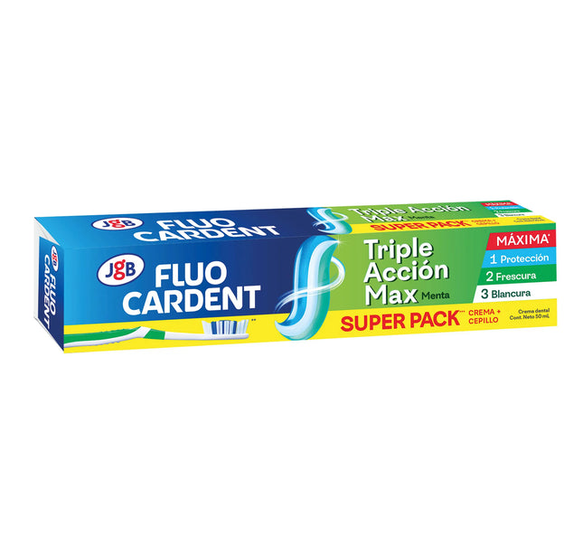 Crema Dental Fluocar Triple Acción Max 50Ml+ Cepillo