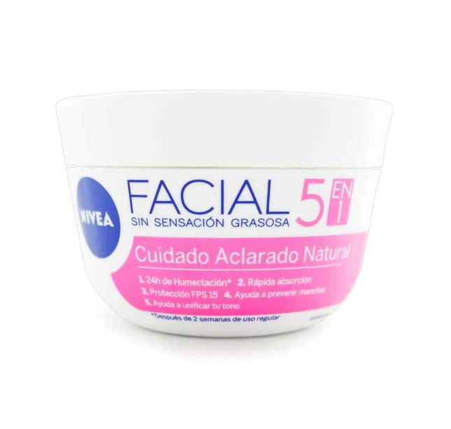 Crema Nivea Cuidado Facial Tono Natural 100 Ml