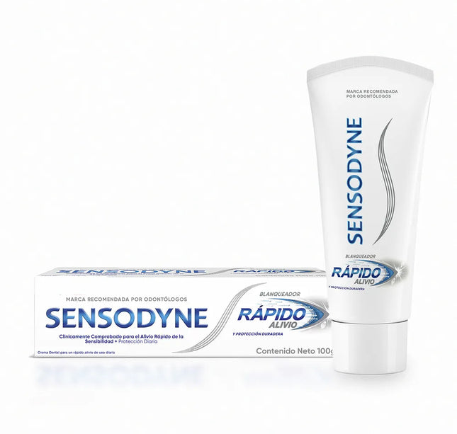 Crema Dental Sensodyne Rápido Alivio Blanqueadora 100 Gr