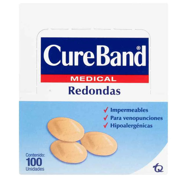 Curas Cure Band Redondas Pleg 100Und