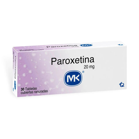 Paroxetina 20 Mg 30 Tbs Mkpae