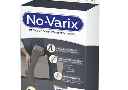 Calcetin Novarix Gris Hombre 15-20Mmhg T.L