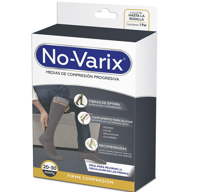 Calcetin Novarix Gris Hombre 15-20Mmhg T.L