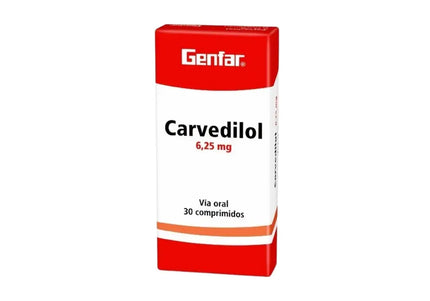 Carvedilol 6.25 Mg 30 Tb Gf