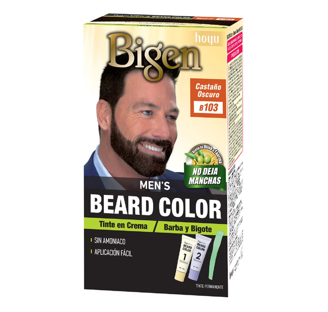 Tinte Bigen Mens Barba Castaño Oscuro B103