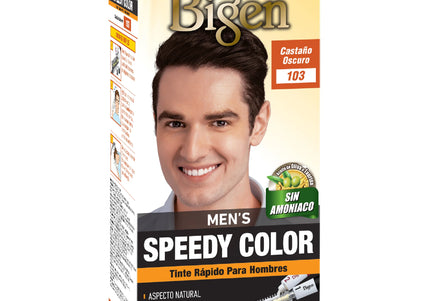 Bigen Mens Speedy 103 Castaño Oscuro