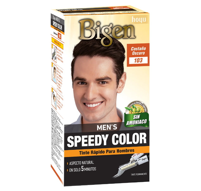 Bigen Mens Speedy 103 Castaño Oscuro