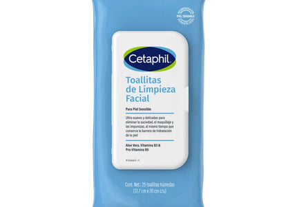 Toallitas Limpieza Facial Cetaphil 25Und