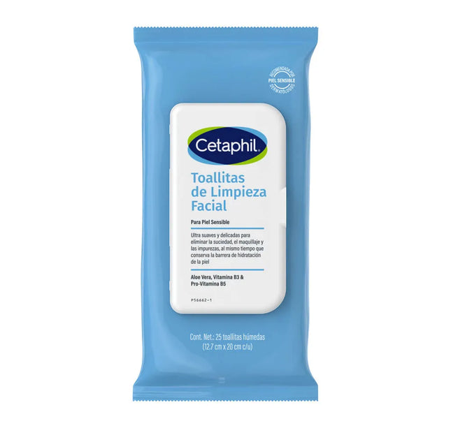 Toallitas Limpieza Facial Cetaphil 25Und