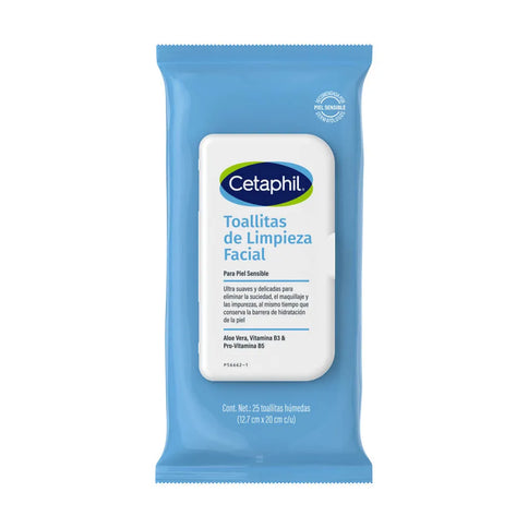 Toallitas Limpieza Facial Cetaphil 25Und
