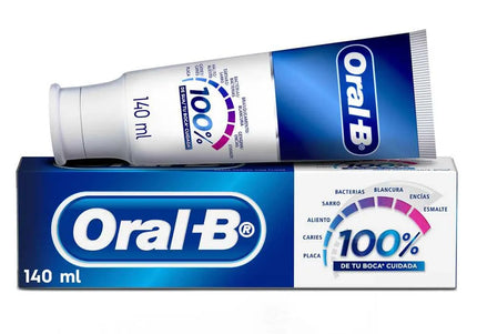 Crema Dental Oral B 100% 140 Ml