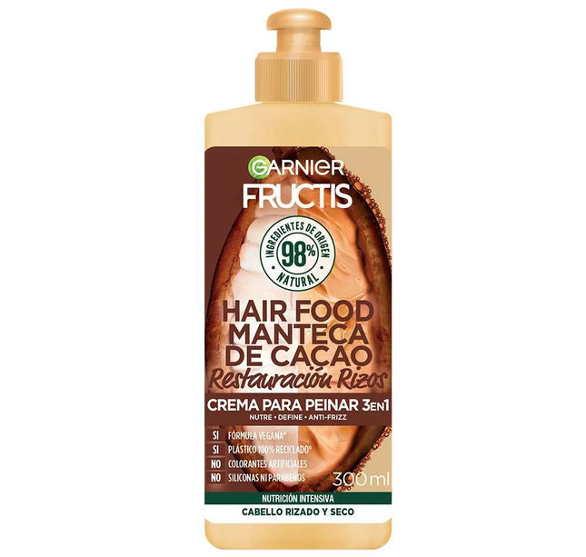 Crema Para Peinar Fructis Hair Food Cacao 300 Ml