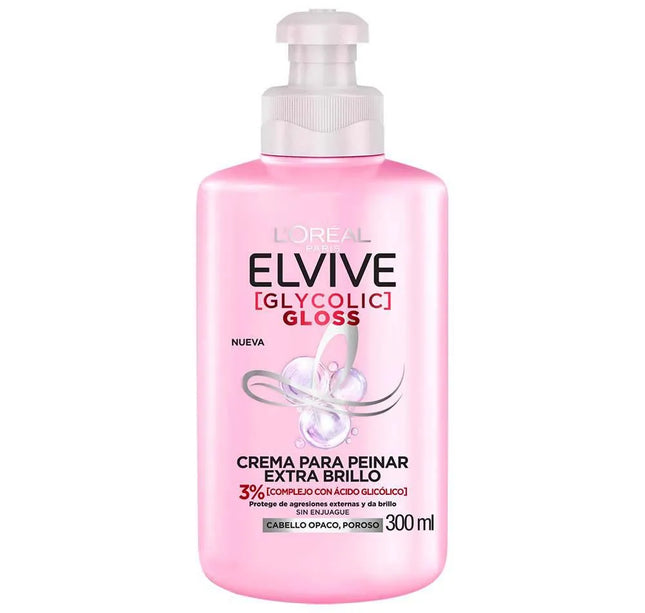 Crema Peinar Elvive Glycolic Gloss 300 Ml