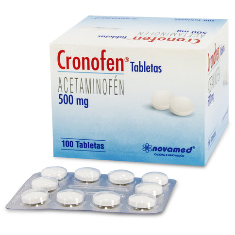 Acetaminofen Cronofen 500 Mg 100 Tbs