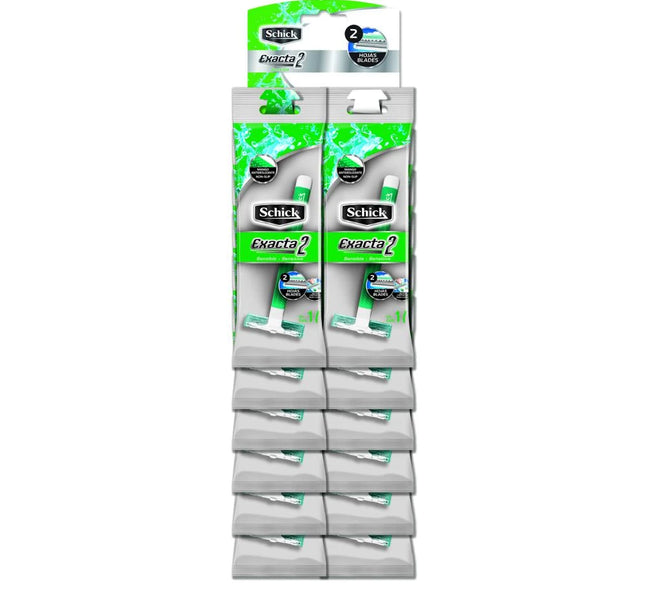 Maquina Schick Exacta Piel Sensible 12Uds