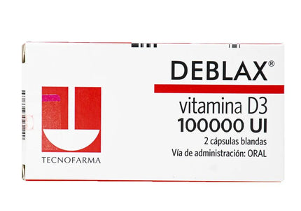 Deblax Vitamina D3 100000 Ui 2 Capsulas