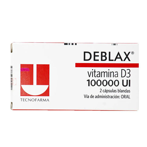 Deblax Vitamina D3 100000 Ui 2 Capsulas
