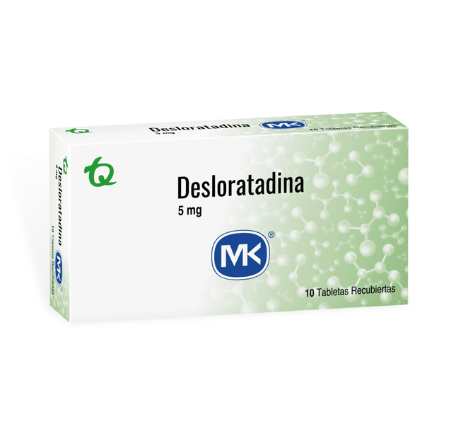 Desloratadina 5 Mg 10 Tabletas Mk