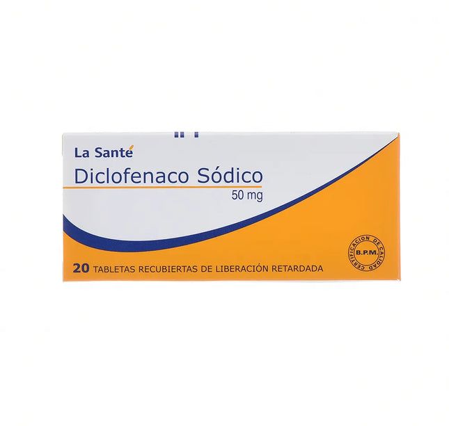 Diclofenaco 50 Mg 20 Tabletas LS