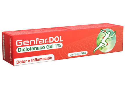 Diclofenaco 1% Gel 50 Gr Genfardol