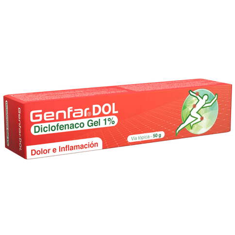 Diclofenaco 1% Gel 50 Gr Genfardol