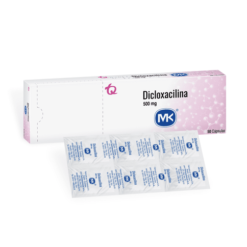 Dicloxacilina 500 Mg 50 Capsulas Mk