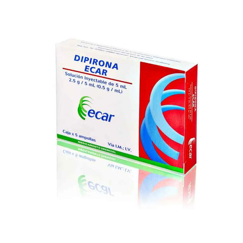 Dipirona 5 Ml 5 Ampollas Ecar