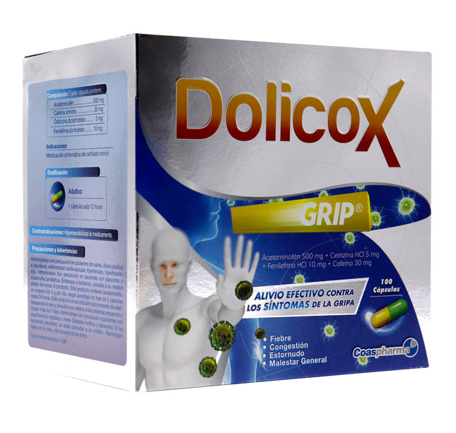DOLICOX GRIP CAJA 100 CAPSULAS COA